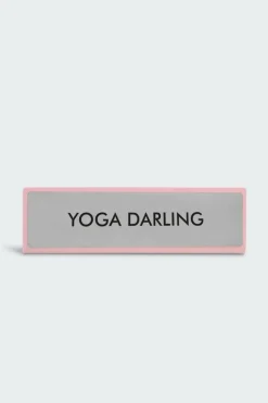 YOGA DARLING - Plaque de bureau | Gris