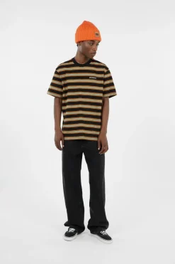 YORK STRIPE TEE SS - T-shirt | Noir