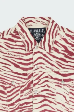 ZEBRA PRINT DENIM JACKET - Veste | Rose