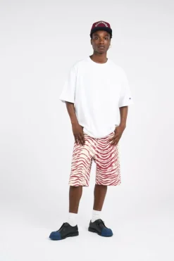ZEBRA PRINT DENIM SHORT - Short | Rose