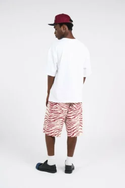 ZEBRA PRINT DENIM SHORT - Short | Rose